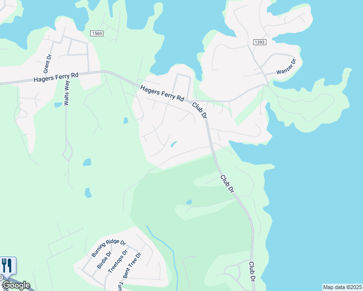 map of restaurants, bars, coffee shops, grocery stores, and more near 8000 Saint Andrews Lane in Stanley