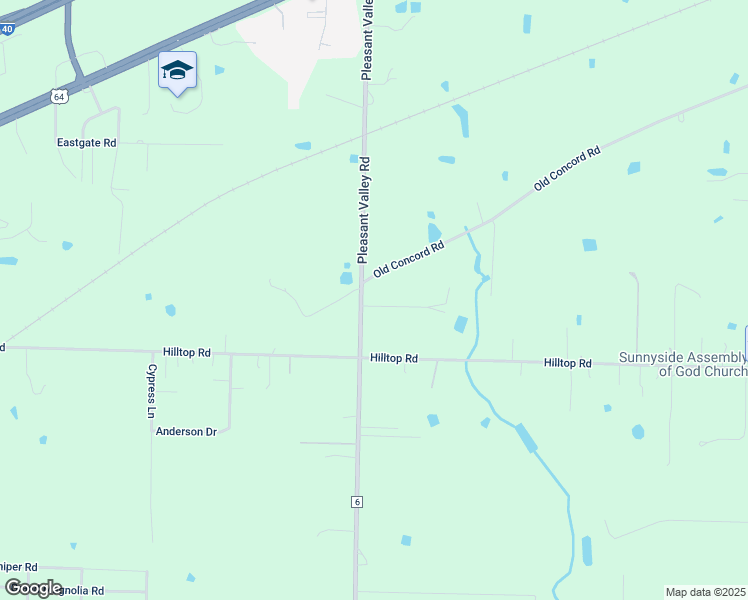 map of restaurants, bars, coffee shops, grocery stores, and more near 6026 Coach Drive in Van Buren
