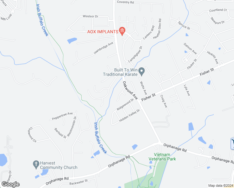 map of restaurants, bars, coffee shops, grocery stores, and more near 1536 Forest Glen Lane in Kannapolis