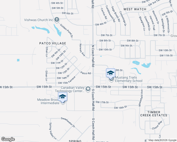 map of restaurants, bars, coffee shops, grocery stores, and more near 1316 Garden Gate Drive in Yukon