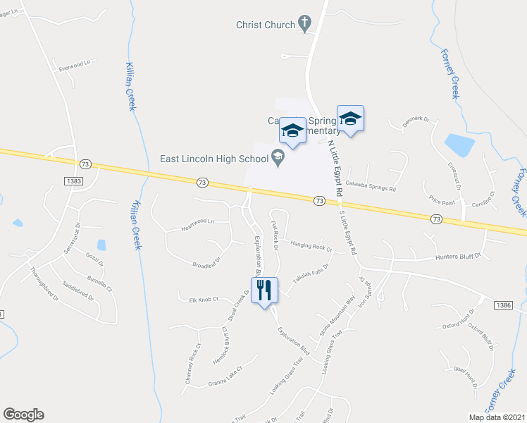 map of restaurants, bars, coffee shops, grocery stores, and more near 252 Flat Rock Drive in Denver