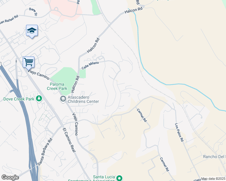 map of restaurants, bars, coffee shops, grocery stores, and more near 11240 Avion Road in Atascadero