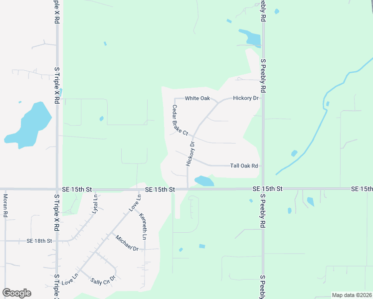 map of restaurants, bars, coffee shops, grocery stores, and more near 17601 Tall Oak Road in Choctaw