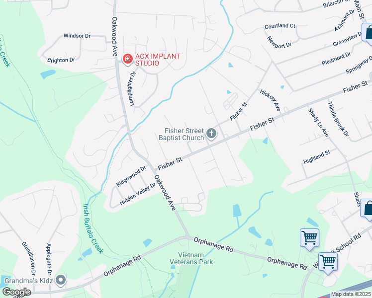 map of restaurants, bars, coffee shops, grocery stores, and more near 2550 No Mans Avenue in Concord
