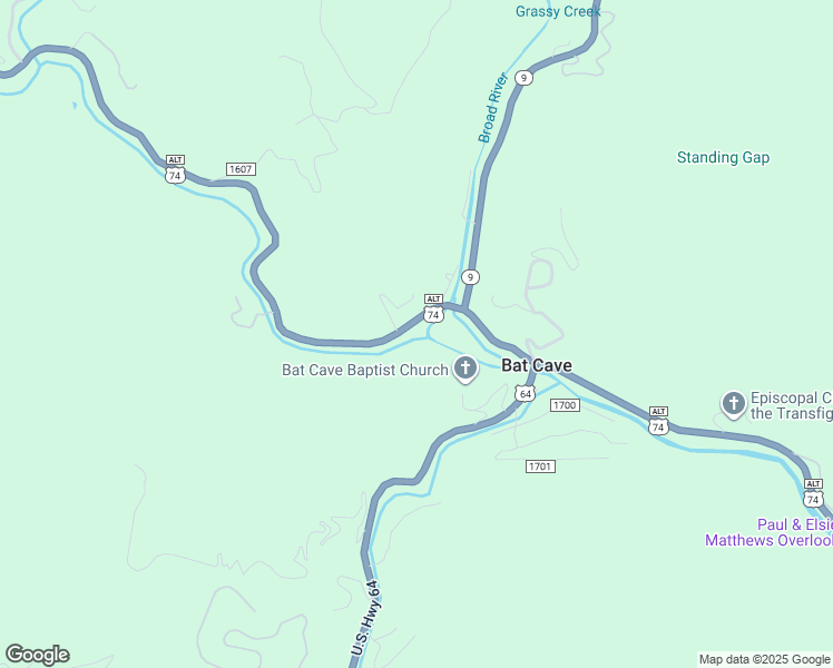 map of restaurants, bars, coffee shops, grocery stores, and more near 309 Gerton Highway in Hendersonville