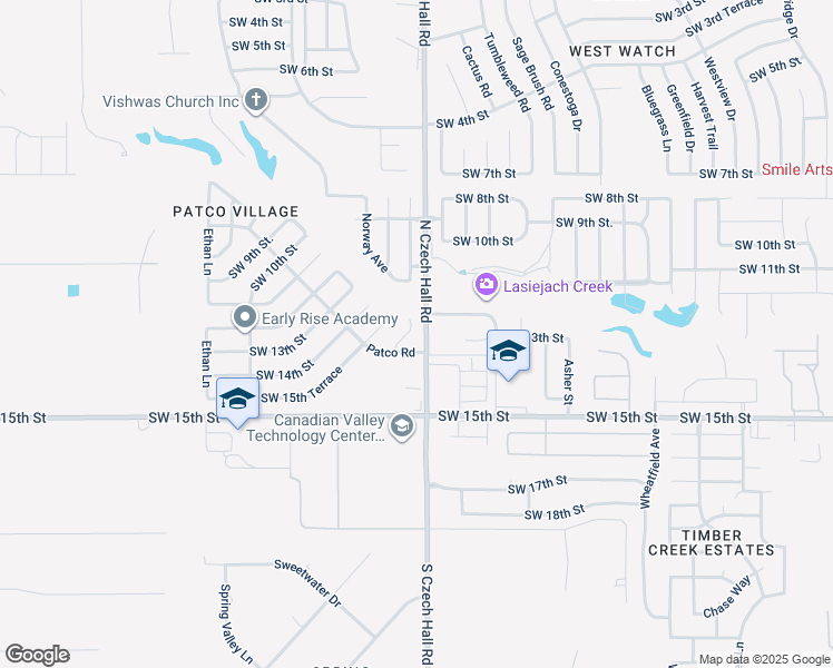 map of restaurants, bars, coffee shops, grocery stores, and more near 1316 Garden Gate Drive in Yukon