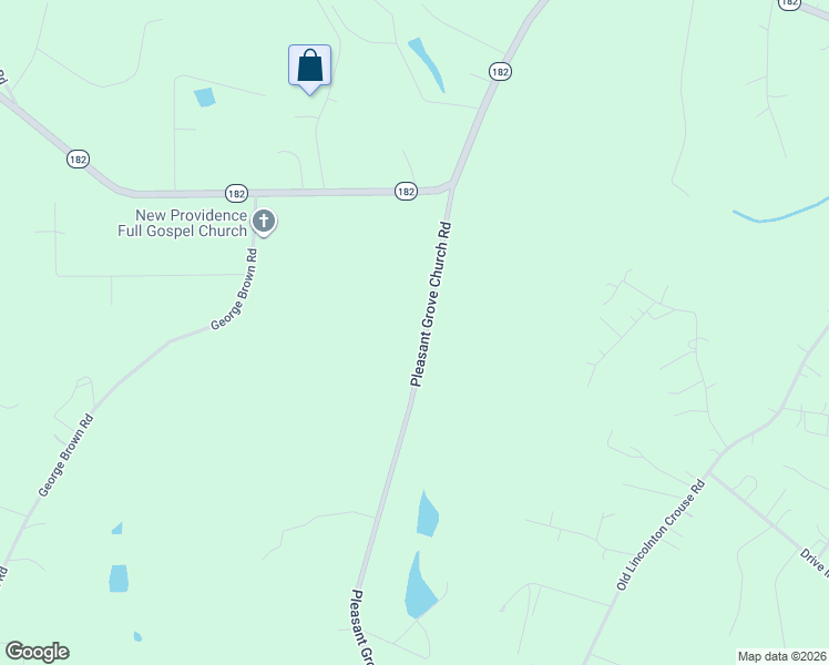 map of restaurants, bars, coffee shops, grocery stores, and more near 1214 Pleasant Grove Church Road in Crouse