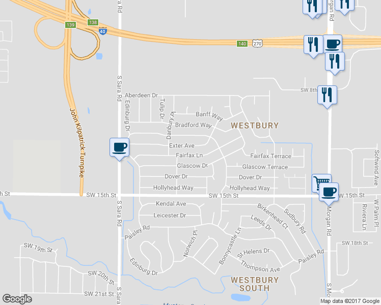 map of restaurants, bars, coffee shops, grocery stores, and more near 10311 Fairfax Ln in Yukon