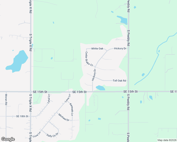 map of restaurants, bars, coffee shops, grocery stores, and more near 17601 Tall Oak Road in Choctaw