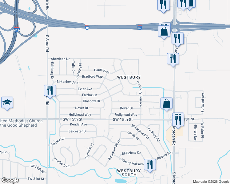 map of restaurants, bars, coffee shops, grocery stores, and more near 10129 Glascow Drive in Yukon