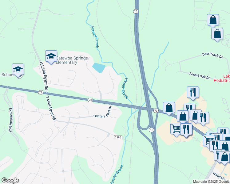map of restaurants, bars, coffee shops, grocery stores, and more near 7287 Reynosa Lane in Denver