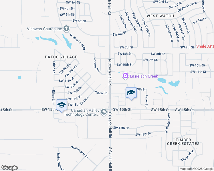 map of restaurants, bars, coffee shops, grocery stores, and more near 1316 Garden Gate Drive in Yukon