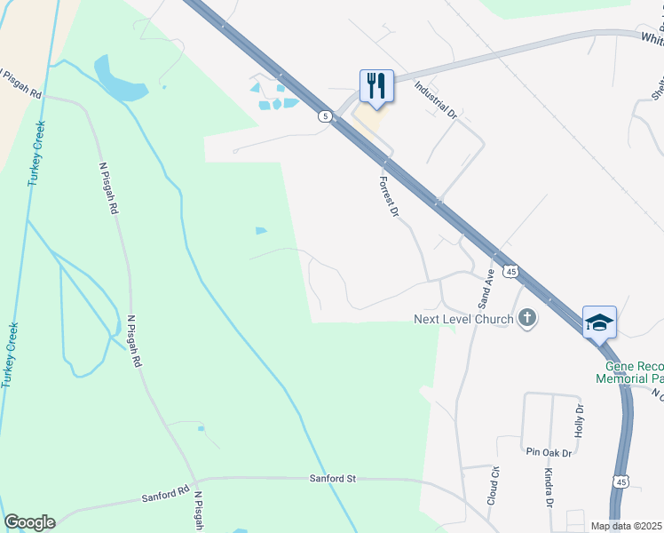 map of restaurants, bars, coffee shops, grocery stores, and more near 1068 Woodland Drive in Henderson