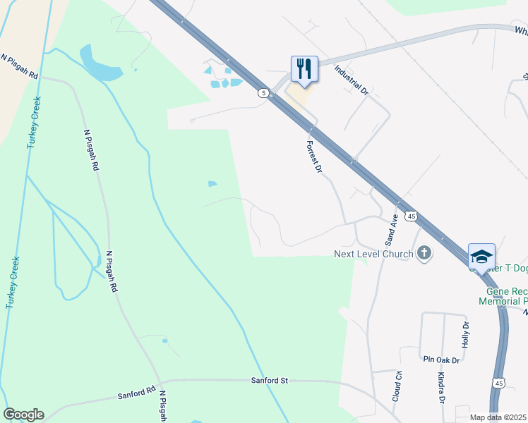 map of restaurants, bars, coffee shops, grocery stores, and more near 1051 Woodland Drive in Henderson