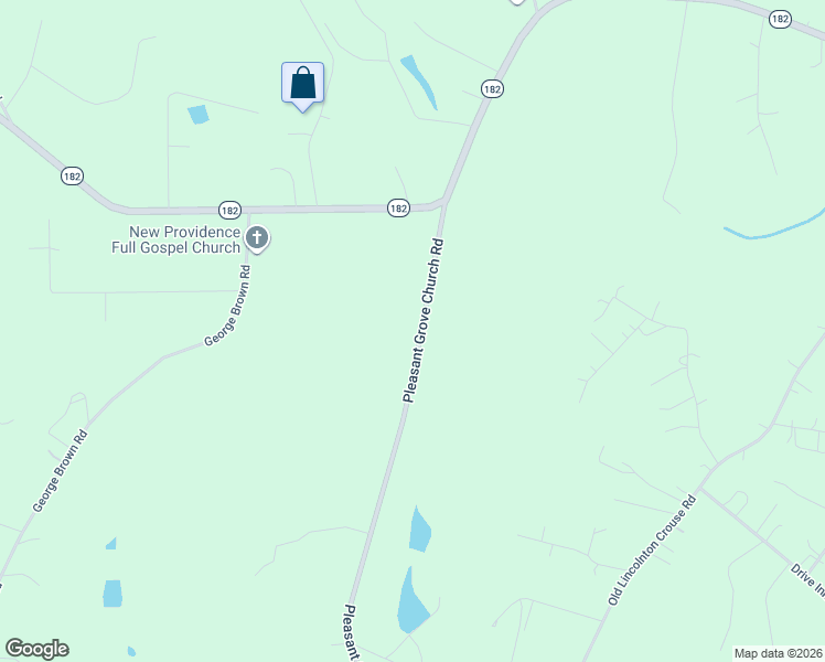 map of restaurants, bars, coffee shops, grocery stores, and more near 1214 Pleasant Grove Church Road in Crouse