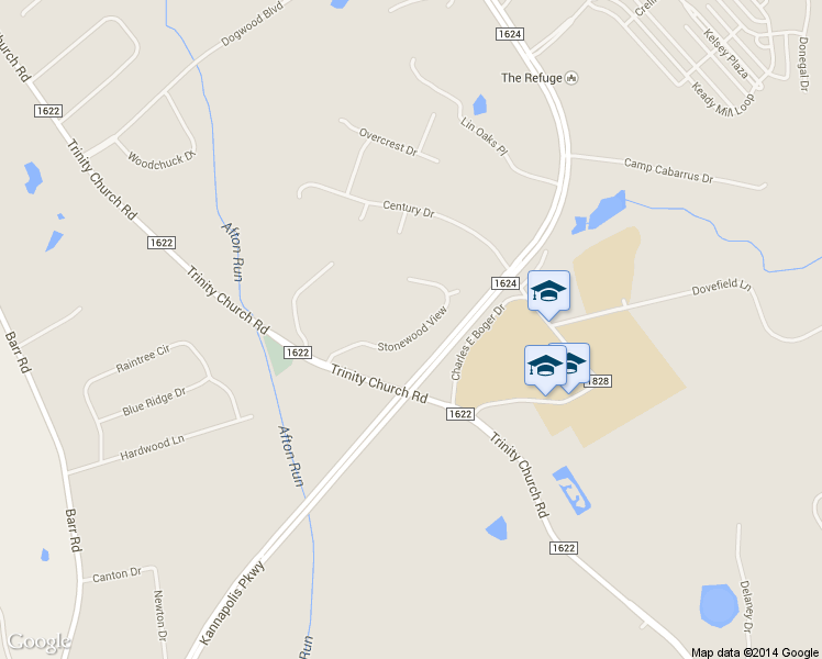 map of restaurants, bars, coffee shops, grocery stores, and more near 2619 Stonewood View in Kannapolis