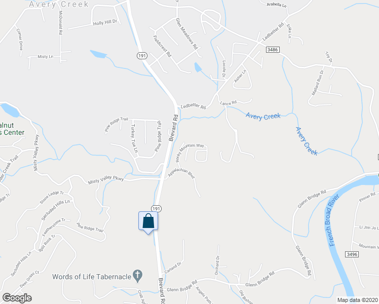 map of restaurants, bars, coffee shops, grocery stores, and more near 412 Pocono Court in Arden