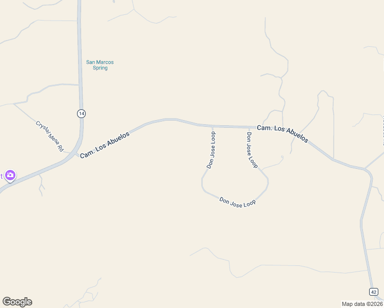 map of restaurants, bars, coffee shops, grocery stores, and more near 14 Don Jose Loop in Santa Fe