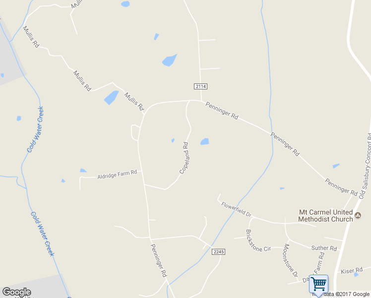 map of restaurants, bars, coffee shops, grocery stores, and more near Copeland Road in Concord