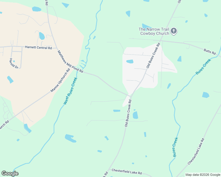 map of restaurants, bars, coffee shops, grocery stores, and more near 3477 Matthews Mill Pond Road in Angier