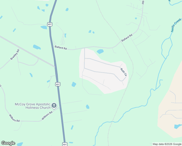 map of restaurants, bars, coffee shops, grocery stores, and more near 876 Ruth Circle in Fuquay-Varina