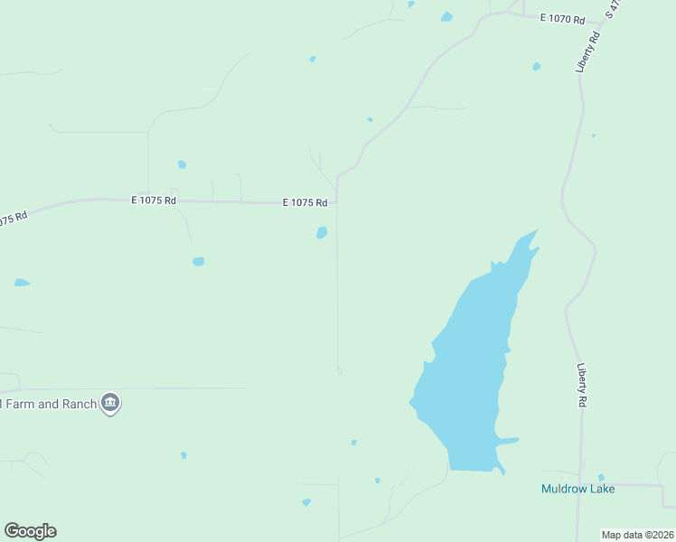 map of restaurants, bars, coffee shops, grocery stores, and more near 110694 South 4750 Road in Muldrow