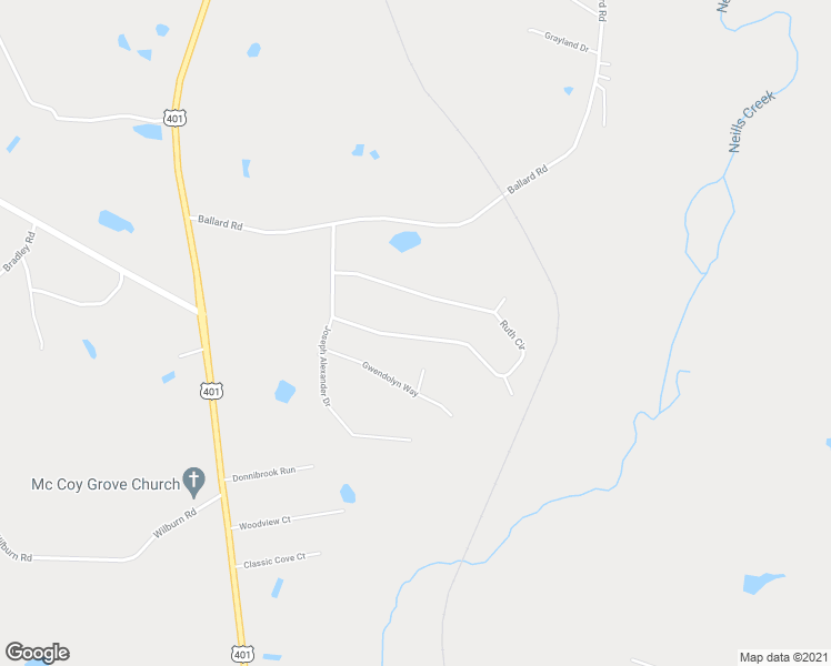 map of restaurants, bars, coffee shops, grocery stores, and more near 748 Ruth Circle in Fuquay Varina