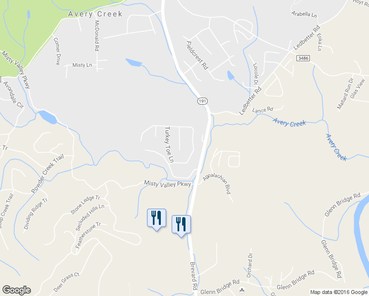 map of restaurants, bars, coffee shops, grocery stores, and more near 12 Holly Ridge Court in Arden