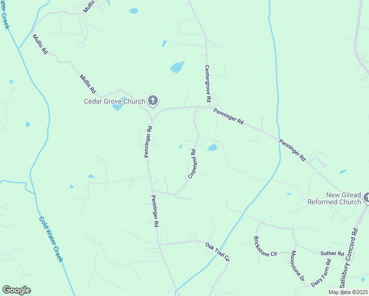 map of restaurants, bars, coffee shops, grocery stores, and more near Copeland Road in Concord