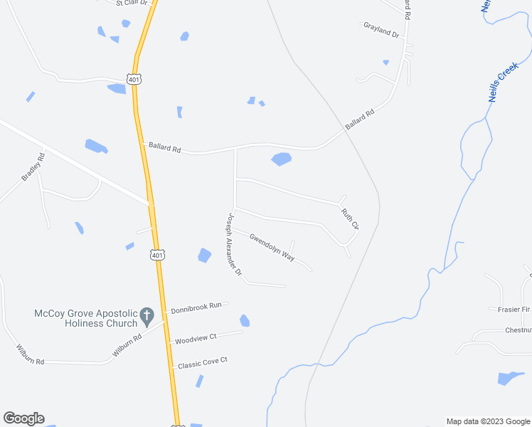 map of restaurants, bars, coffee shops, grocery stores, and more near 836 Ruth Circle in Fuquay Varina