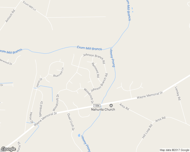 map of restaurants, bars, coffee shops, grocery stores, and more near 109 Remount Road in Goldsboro