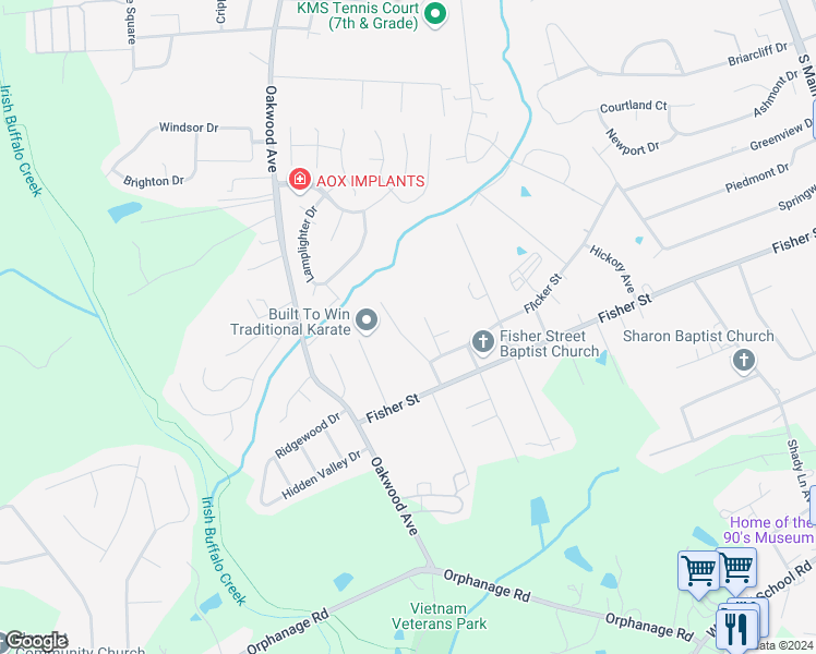 map of restaurants, bars, coffee shops, grocery stores, and more near 2519 No Mans Avenue in Concord