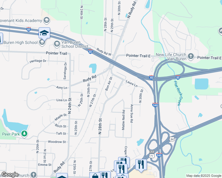 1335 Shadowalk Drive, Van Buren AR Walk Score
