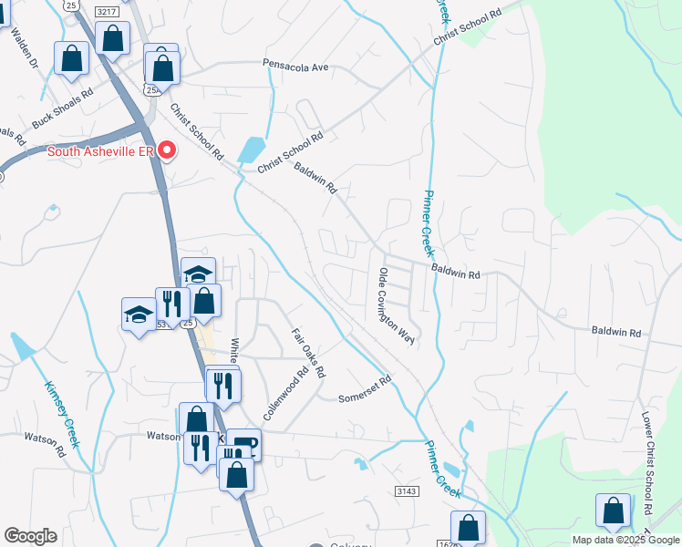 map of restaurants, bars, coffee shops, grocery stores, and more near 99999 Hyde Park Place in Arden