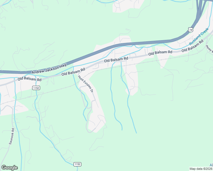 map of restaurants, bars, coffee shops, grocery stores, and more near 122 Skyland Road in Waynesville