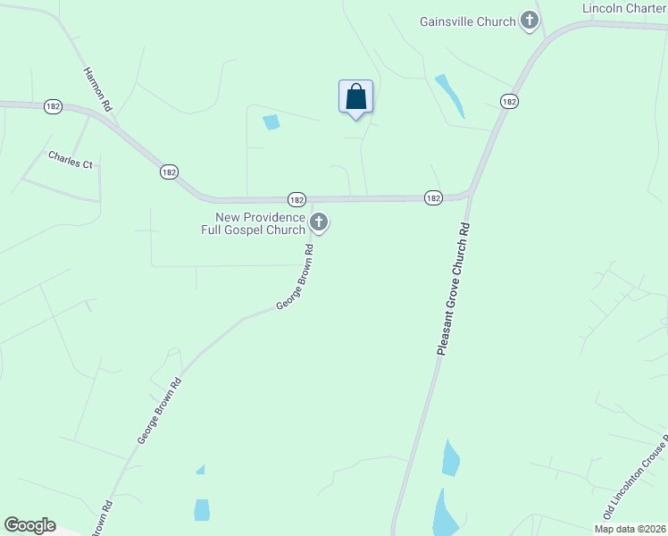 map of restaurants, bars, coffee shops, grocery stores, and more near 994 George Brown Road in Crouse