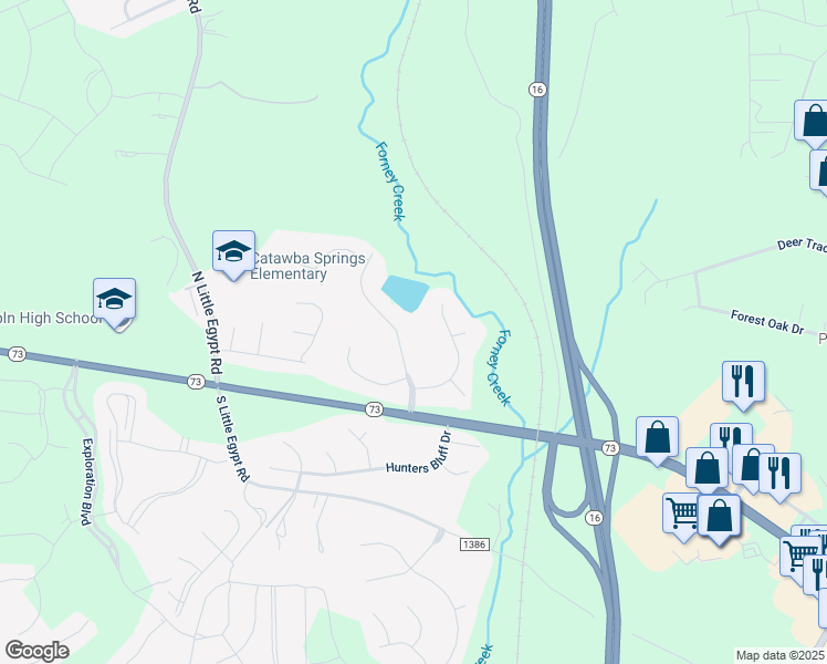 map of restaurants, bars, coffee shops, grocery stores, and more near 190 Crosscut Drive in Denver