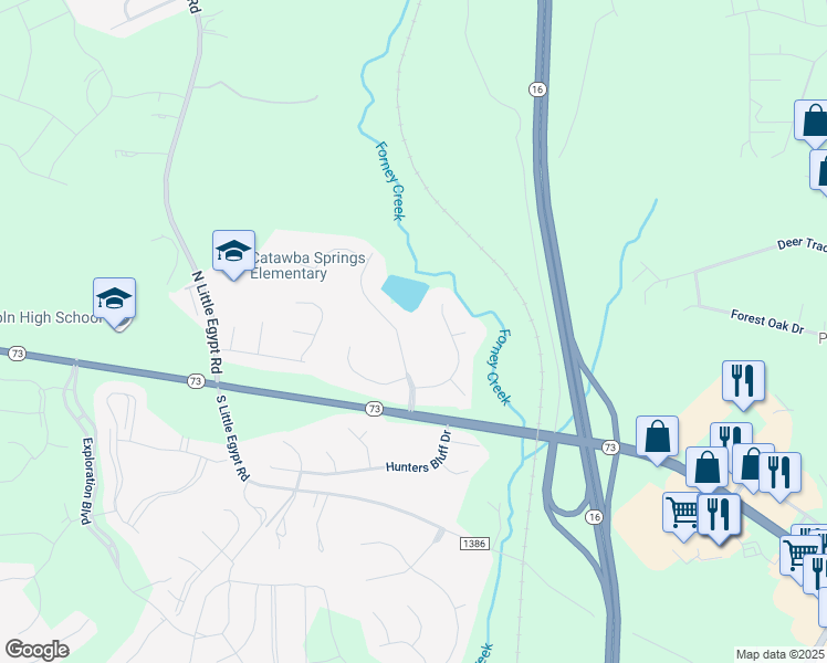 map of restaurants, bars, coffee shops, grocery stores, and more near 190 Crosscut Drive in Denver