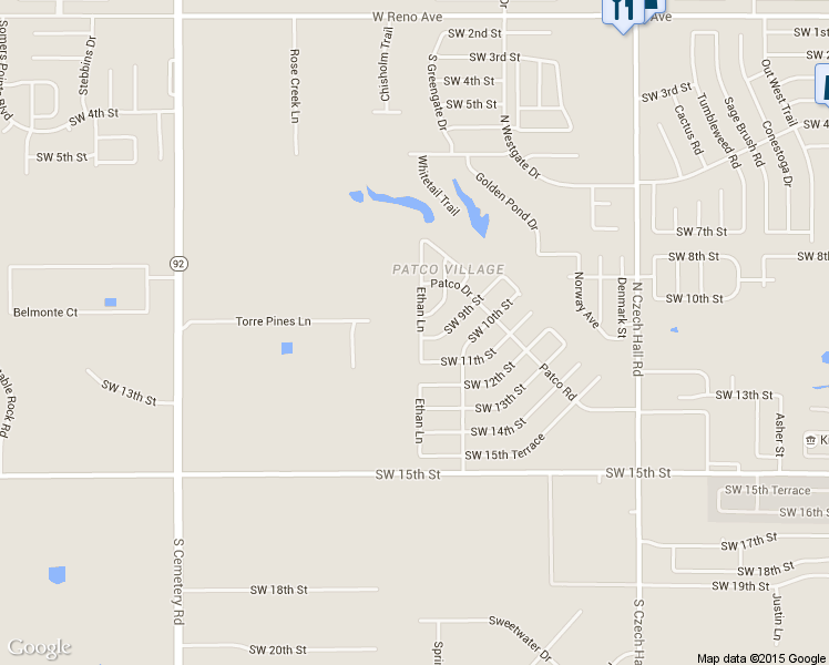 map of restaurants, bars, coffee shops, grocery stores, and more near 12512 Southwest 9th Street in Yukon