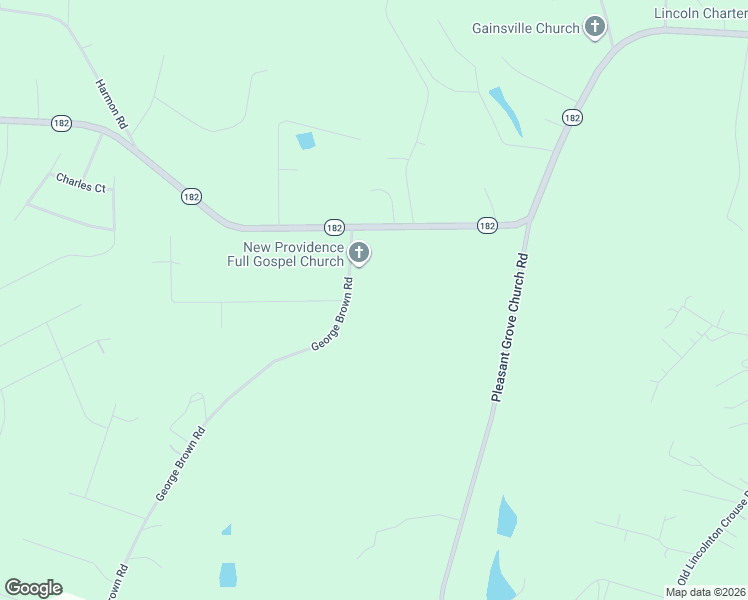 map of restaurants, bars, coffee shops, grocery stores, and more near 994 George Brown Road in Crouse