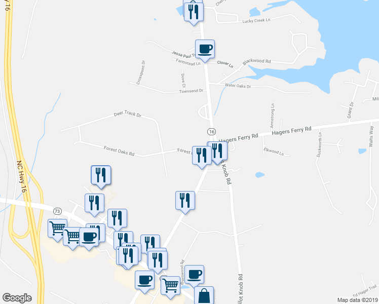 map of restaurants, bars, coffee shops, grocery stores, and more near 7771 Forest Oak Drive in Denver