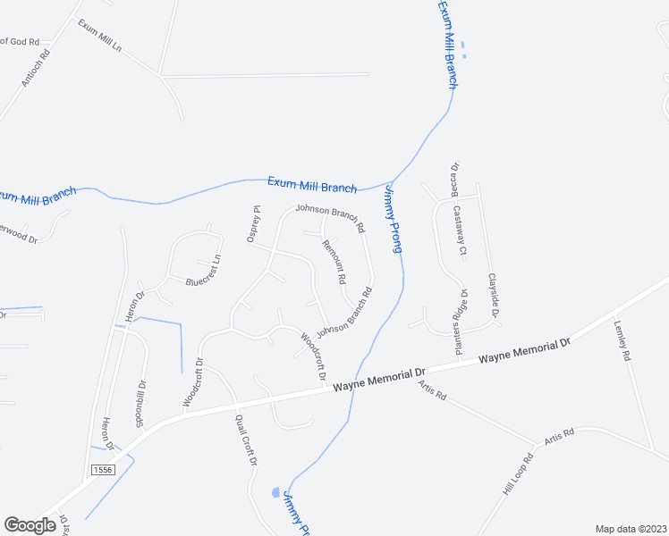 map of restaurants, bars, coffee shops, grocery stores, and more near 113 Remount Road in Goldsboro