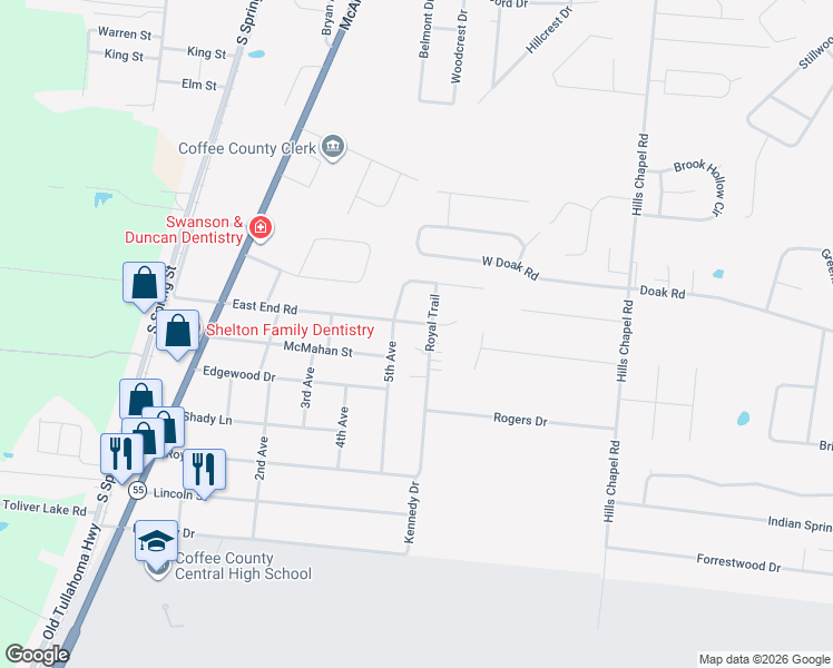 map of restaurants, bars, coffee shops, grocery stores, and more near 1303 East End Road in Manchester