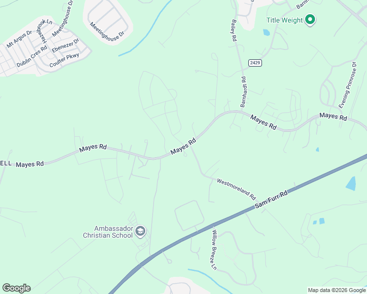 map of restaurants, bars, coffee shops, grocery stores, and more near 12601 Mayes Road in Huntersville