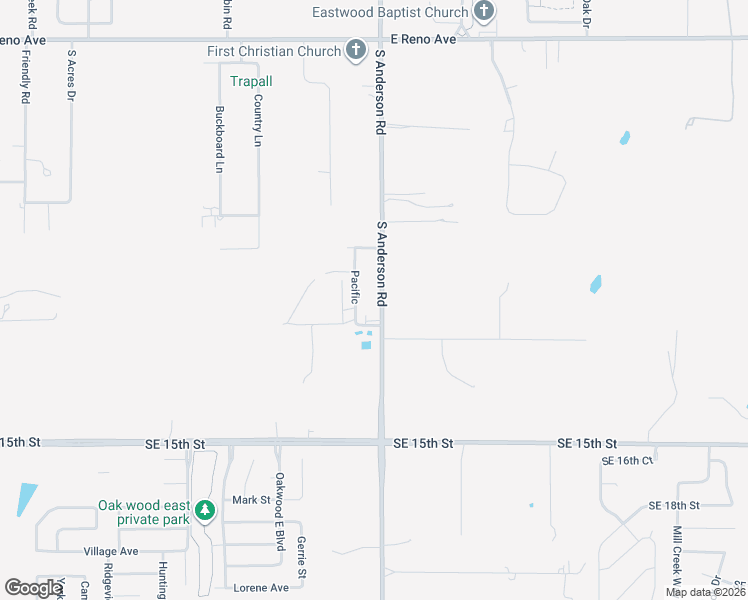 map of restaurants, bars, coffee shops, grocery stores, and more near 1005 South Anderson Road in Choctaw