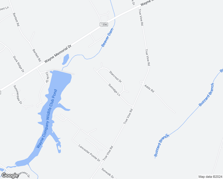 map of restaurants, bars, coffee shops, grocery stores, and more near 206 Sunridge Lane in Pikeville