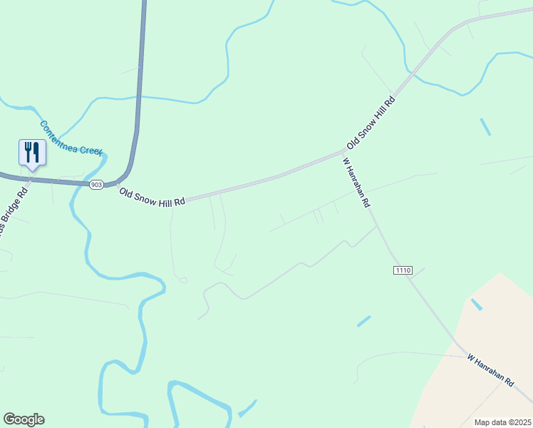 map of restaurants, bars, coffee shops, grocery stores, and more near 930 Snohan Road in Ayden