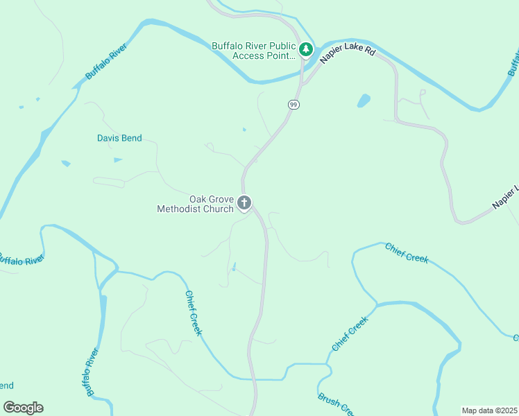 map of restaurants, bars, coffee shops, grocery stores, and more near 2901 Buffalo Road in Hohenwald