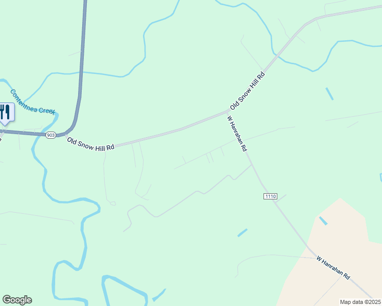 map of restaurants, bars, coffee shops, grocery stores, and more near 890 Snohan Road in Ayden