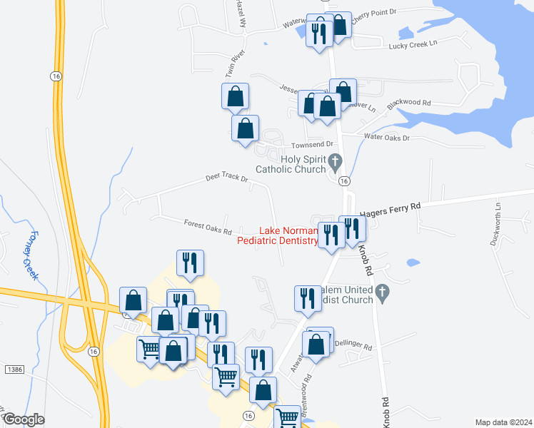 map of restaurants, bars, coffee shops, grocery stores, and more near 7764 Deer Track Drive in Denver